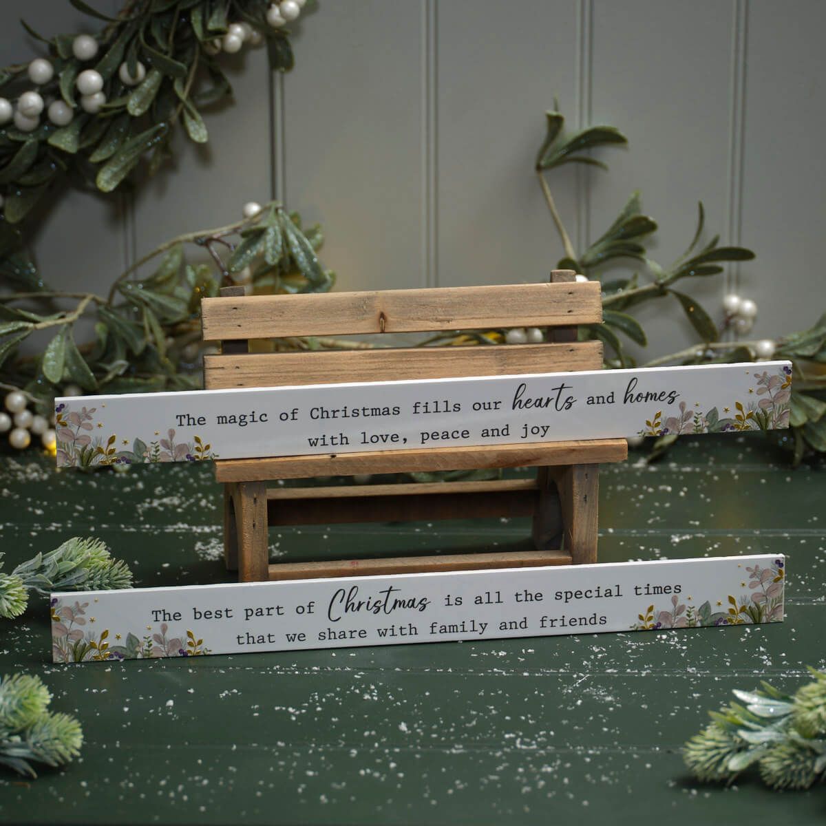 Festive Sentiment Block Ceramic