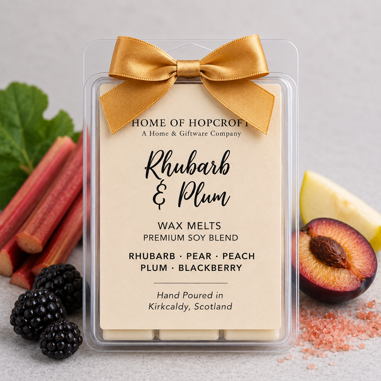 Rhubarb & Plum - Premium Soy Wax Melts