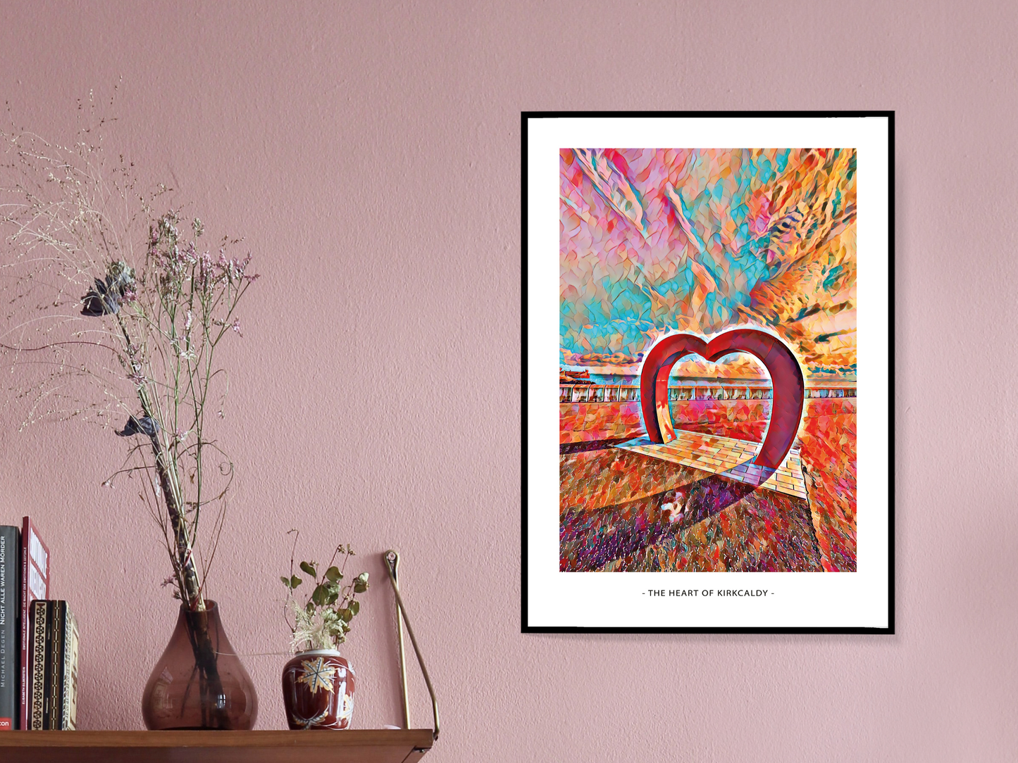 Heart of Kirkcaldy Art Design Mosaic Print