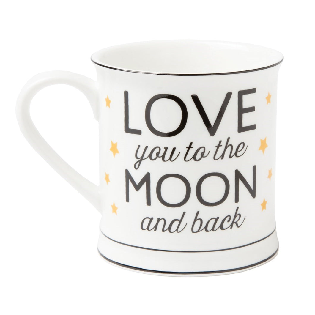Love You To The Moon And Back Golden Stars Mug