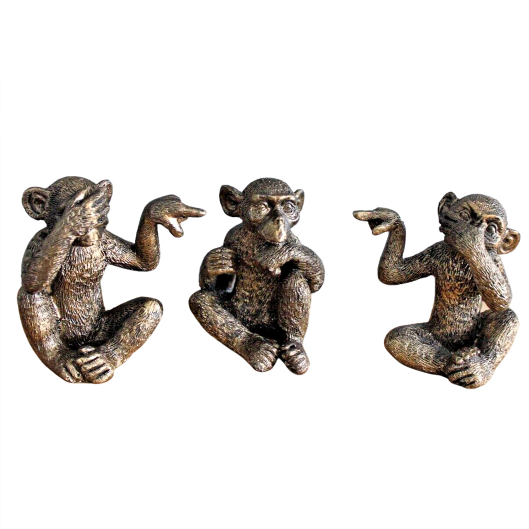 Cheeky Monkey Ornament Set of 3