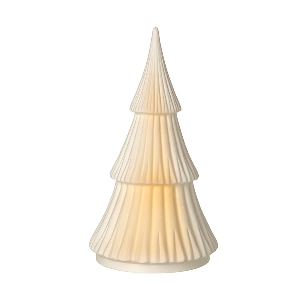 White LED Large Ceramic Tree