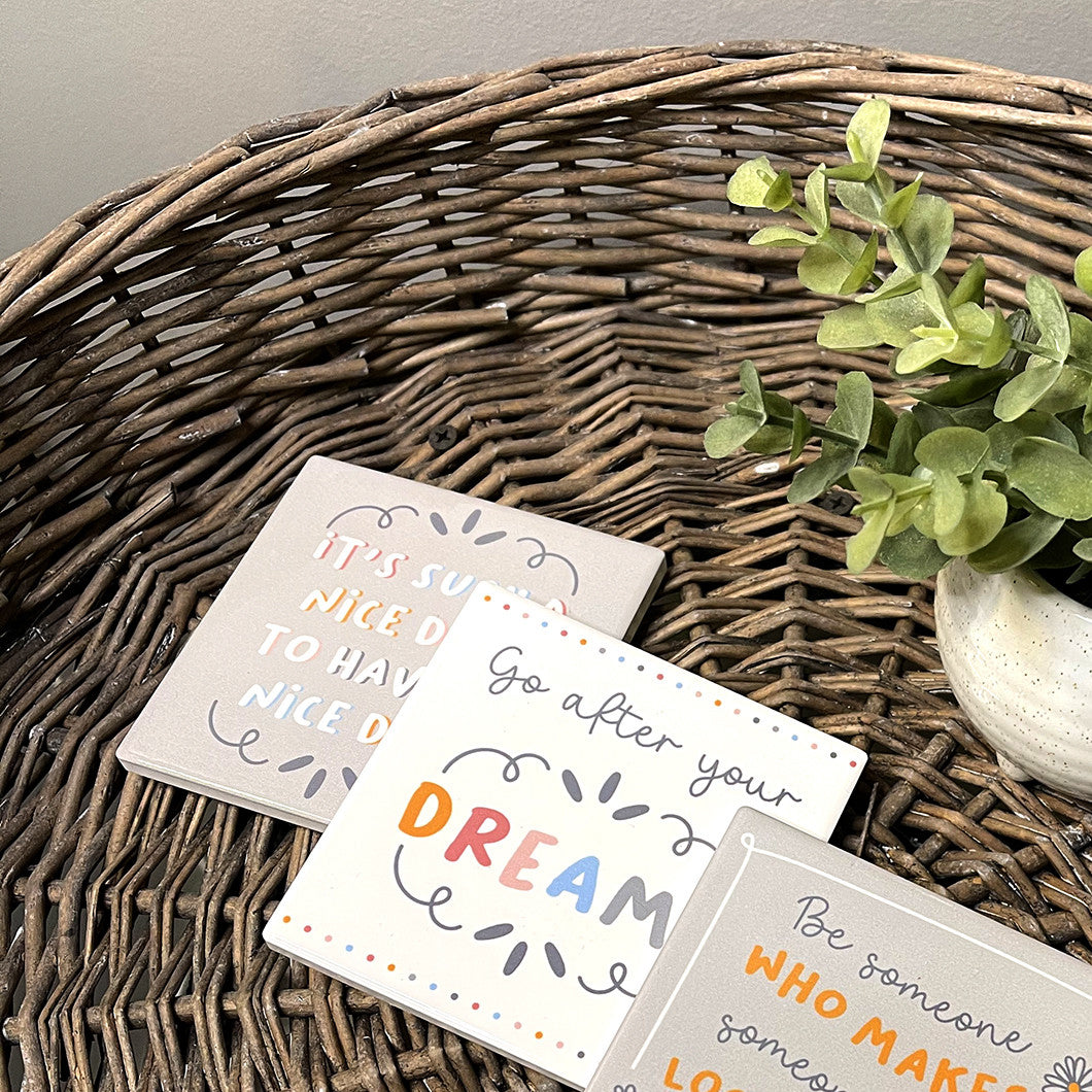 Sunshine Positivity Coaster Set of 4