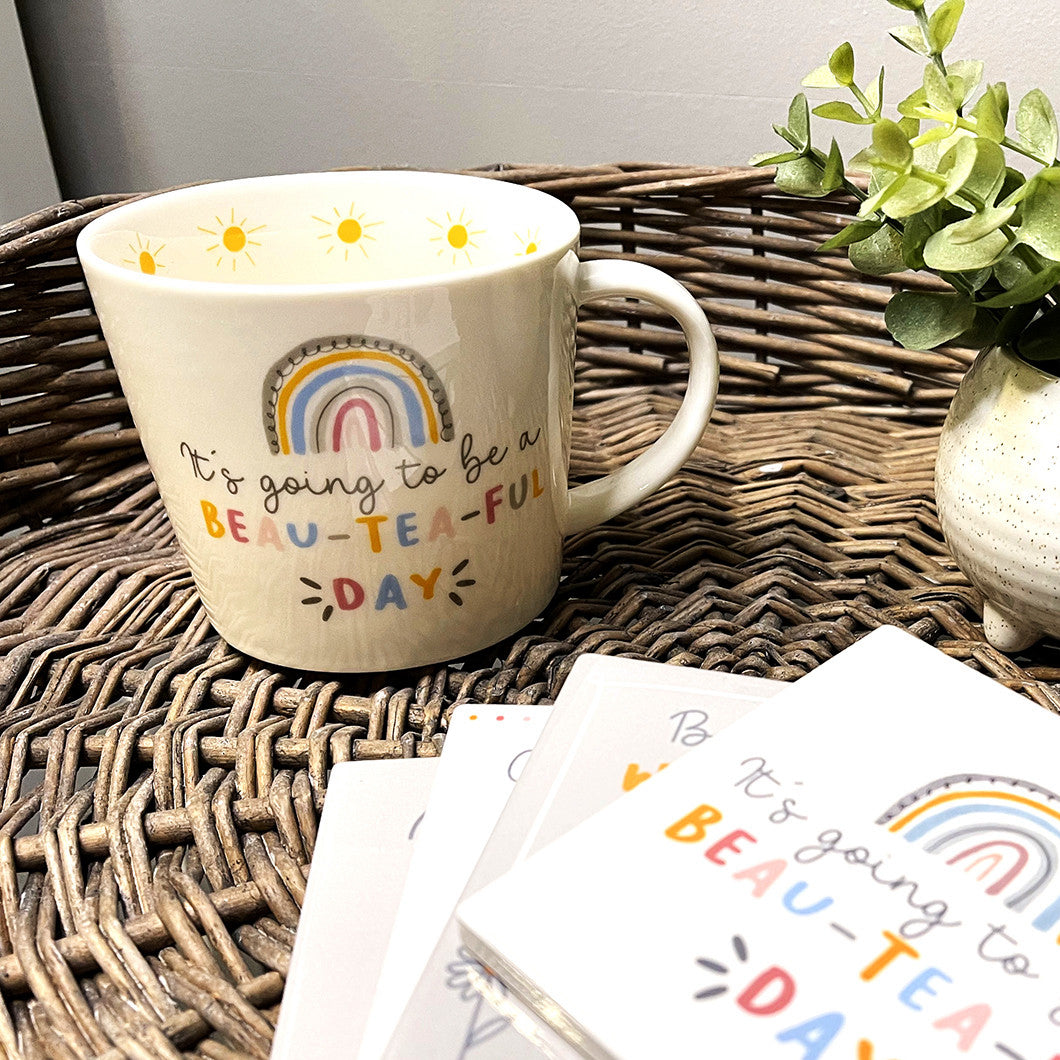 Sunshine Positivity Coaster Set of 4