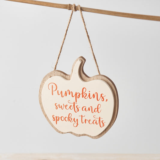 Spooky Treats Hanger, Cream