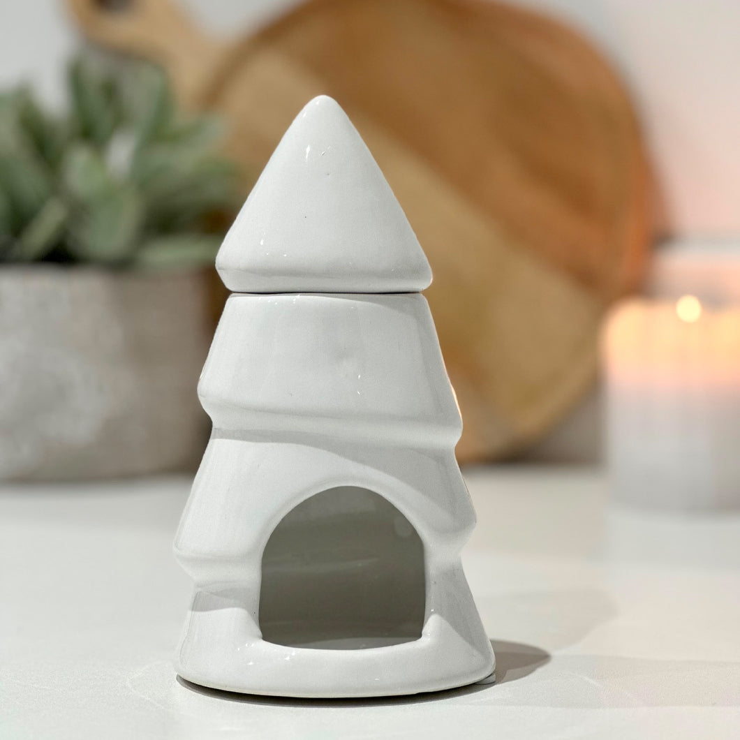 Ceramic Tree Burner - White