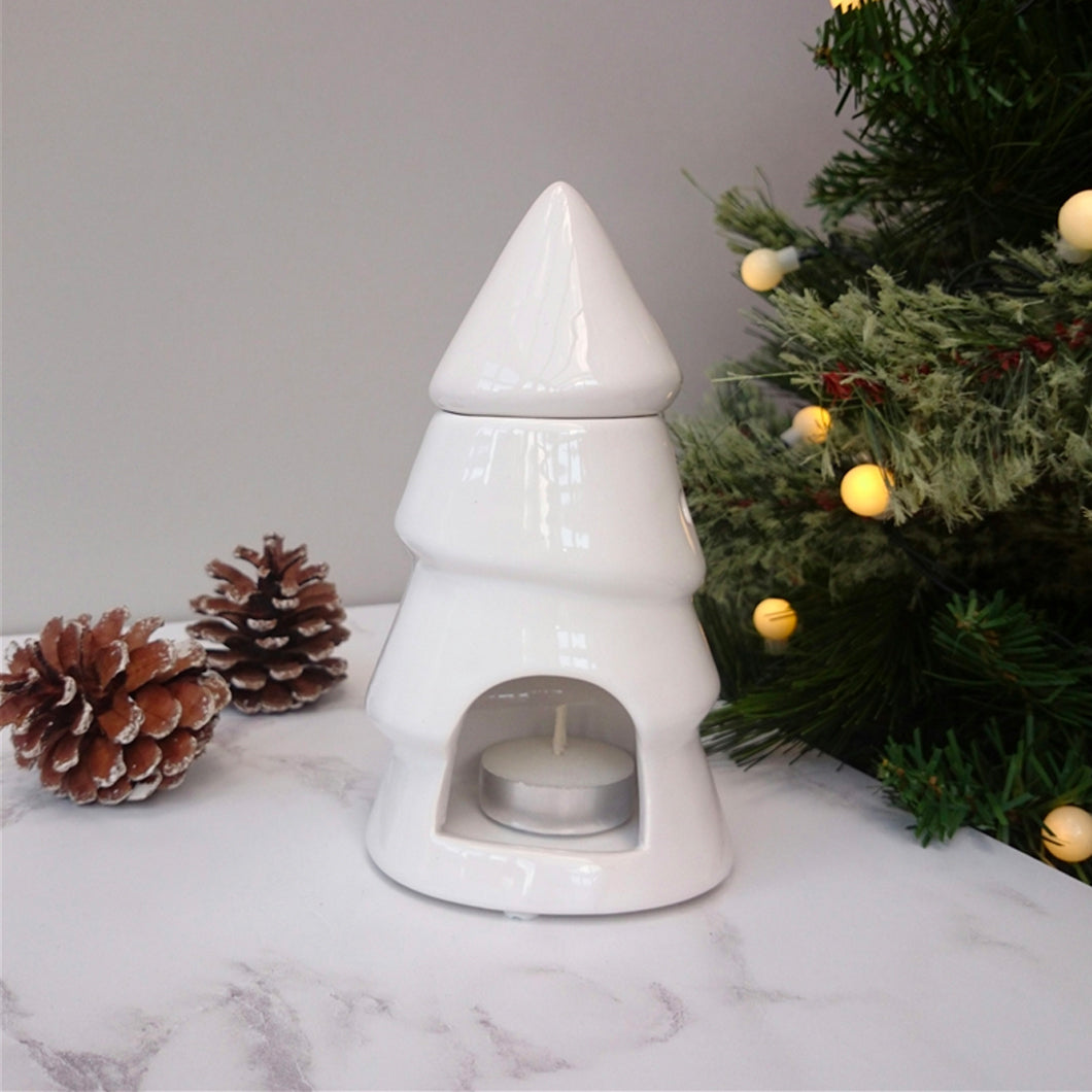 Ceramic Tree Burner - White