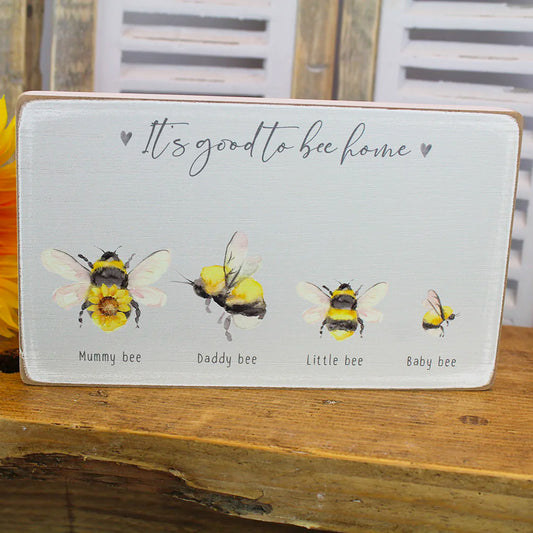 Sunflower Bee Family Block