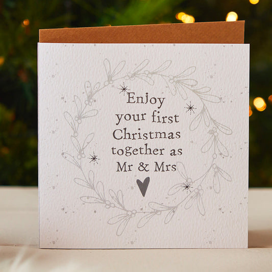 First Christmas as Mr & Mrs Card