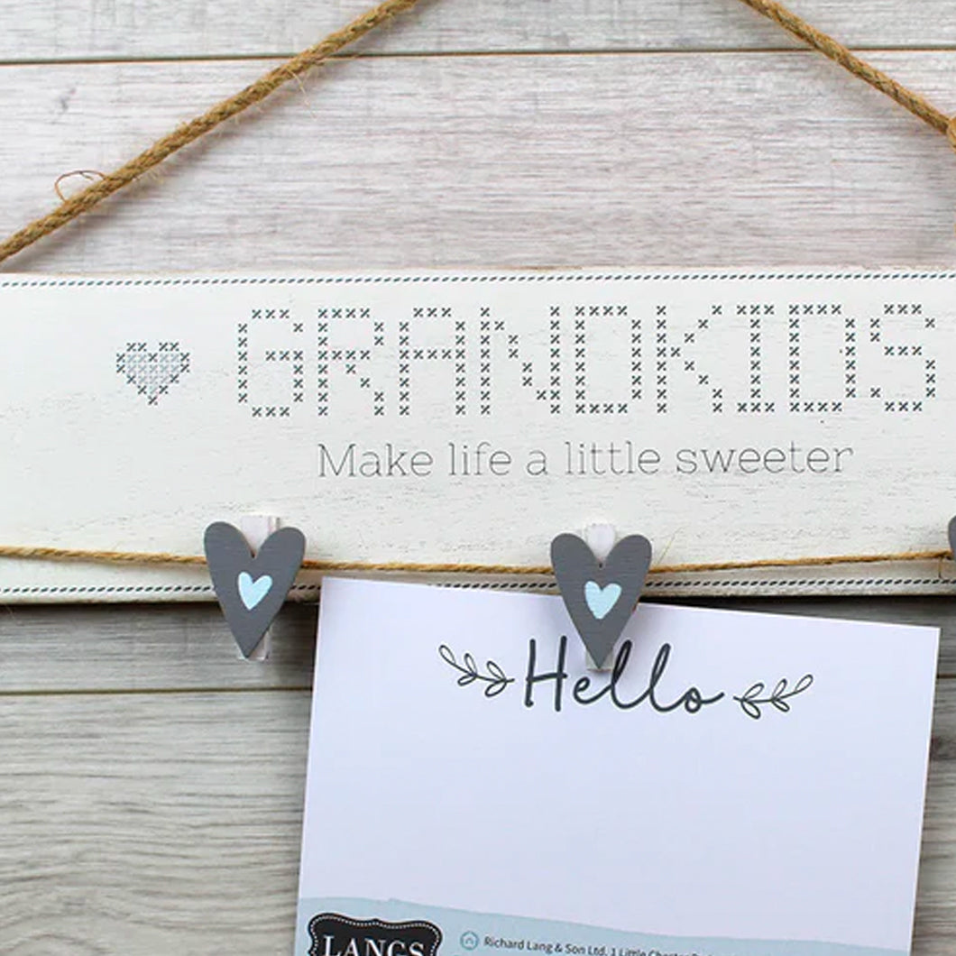Grandkids Peg Hanging Plaque