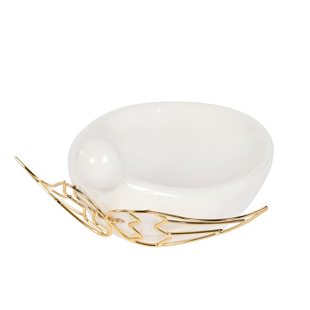 Metal Angel Wing Dish