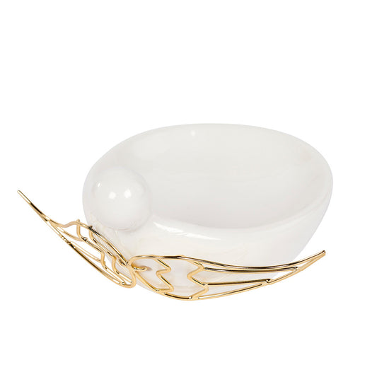 Metal Angel Wing Dish