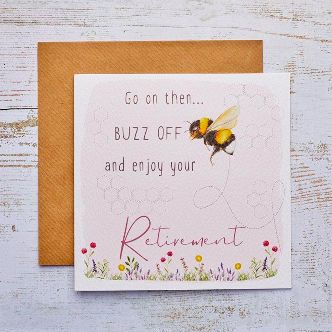 Buzz Off Retirement Card