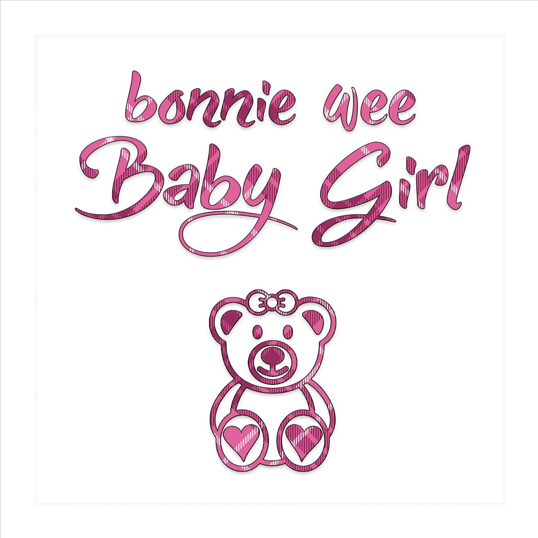 Bonnie Wee Baby Girl Card