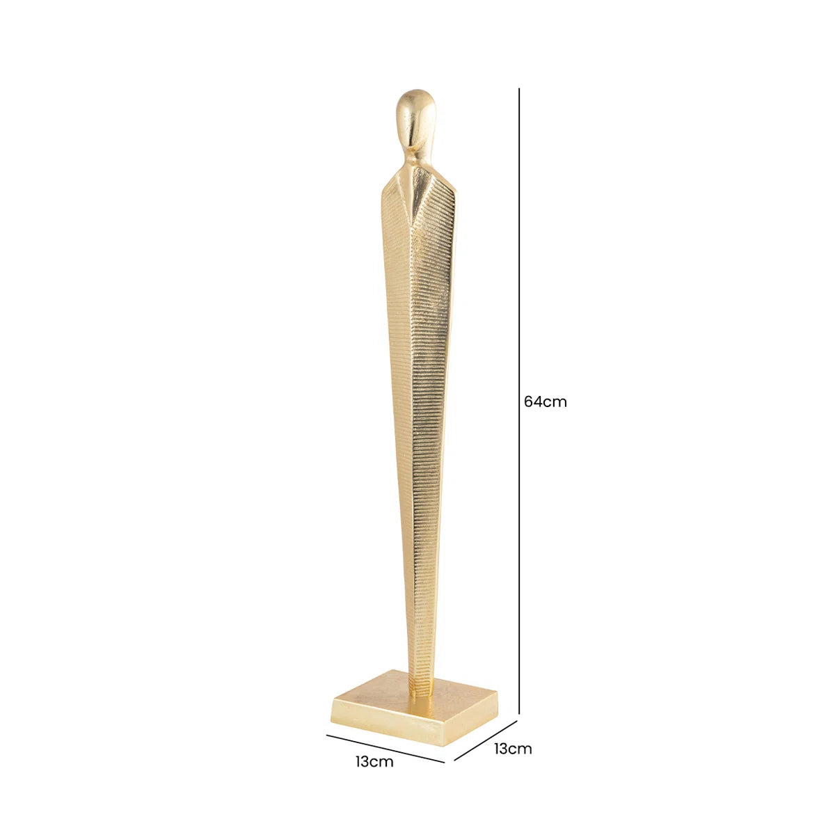 Gold Metal Sculpture 64cm