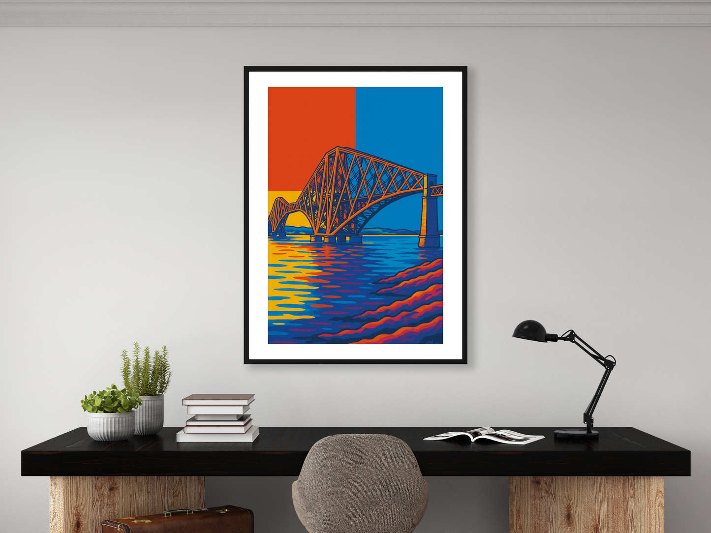 Forth Rail Bridge Pop Art