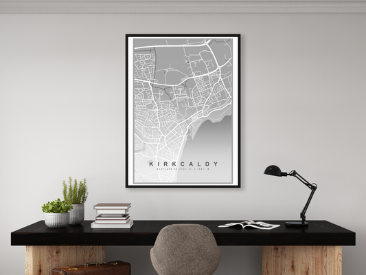 Kirkcaldy Map Print