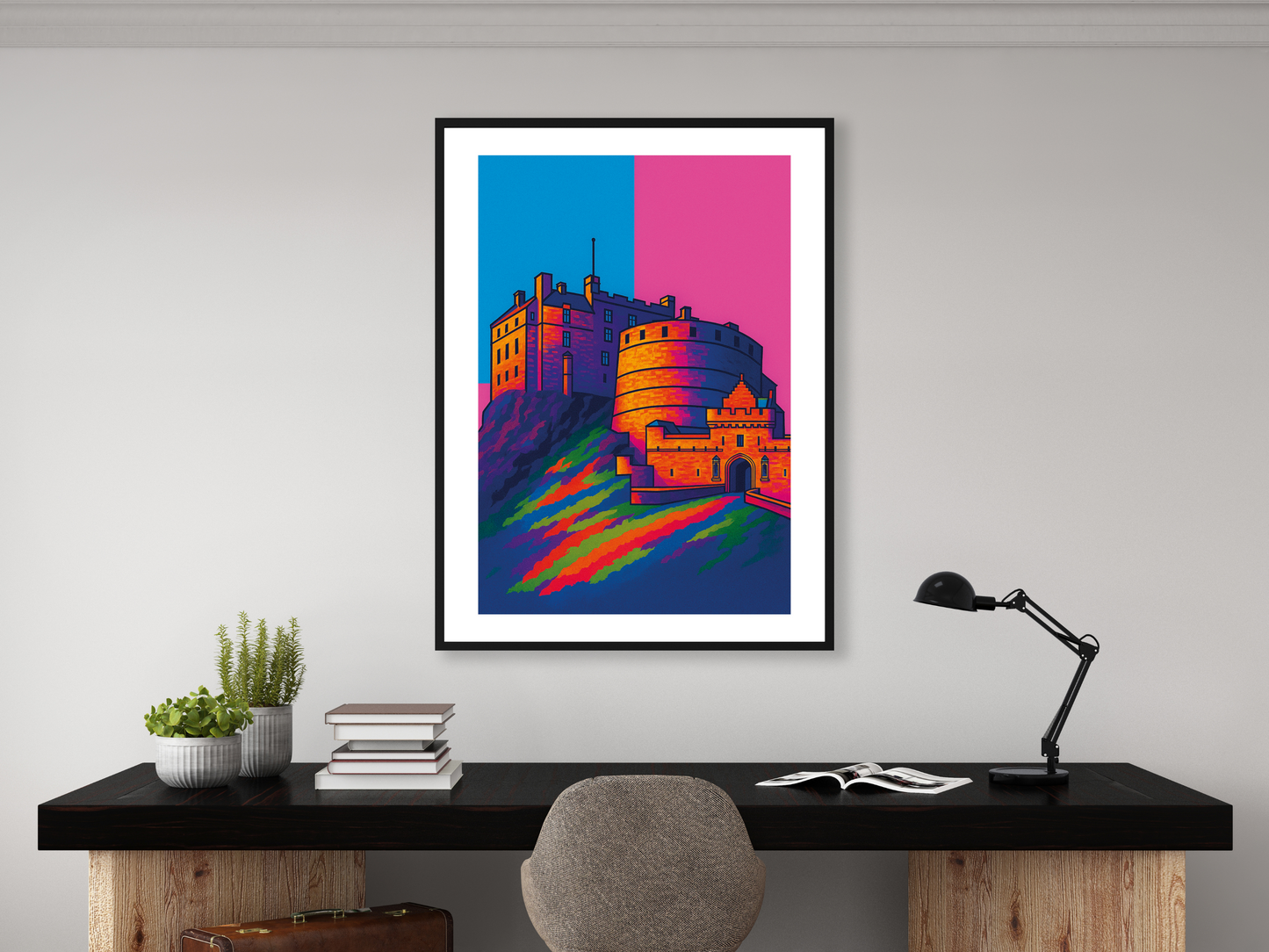 Edinburgh Castle Pop Art