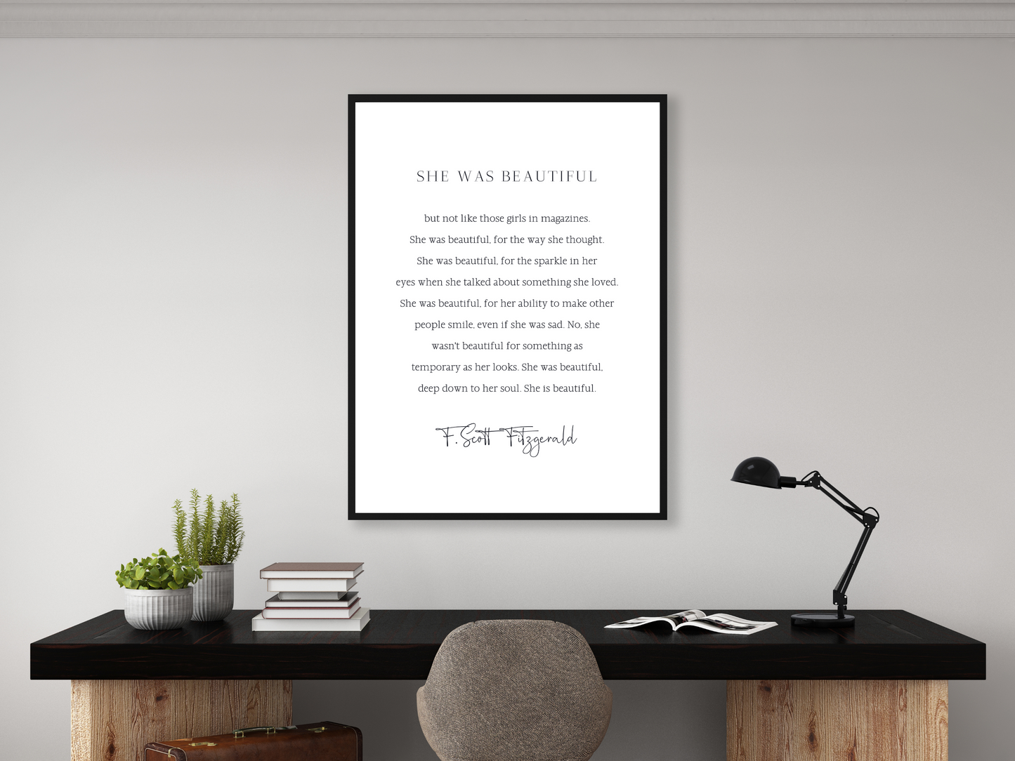 She Was Beautiful Two - F.Scott Fitzgerald Quote