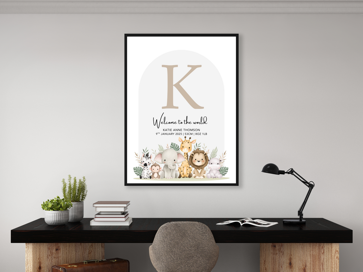 Newborn Baby Animal Personalised