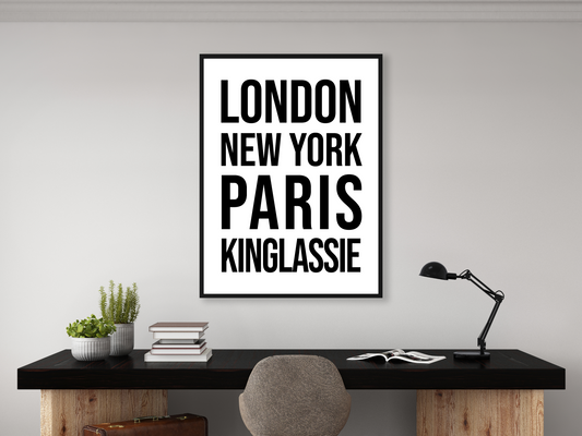 Kinglassie Bold Print