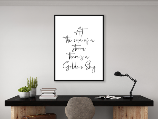 At The End Of A Storm (Italic)
