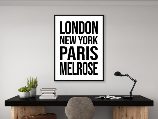 Melrose Bold Print