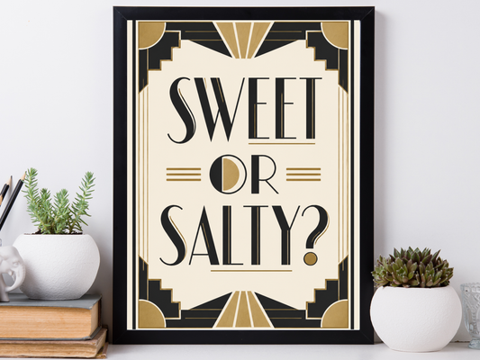Sweet Or Salty? | Art Deco