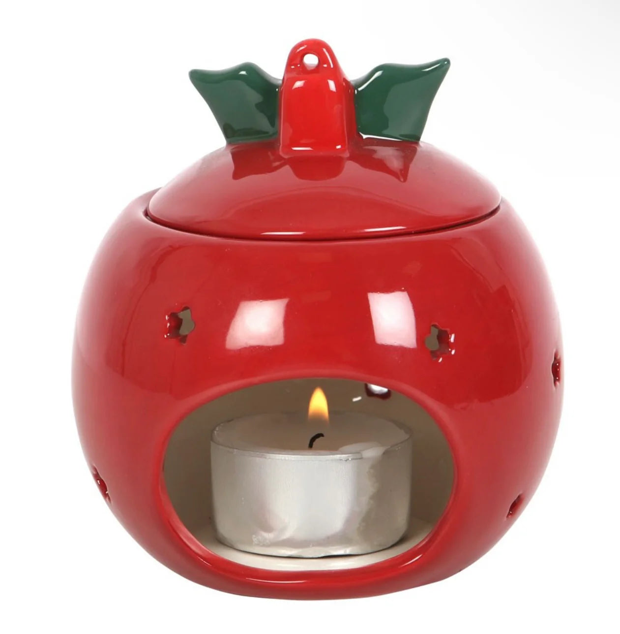 Red Bauble Wax Burner