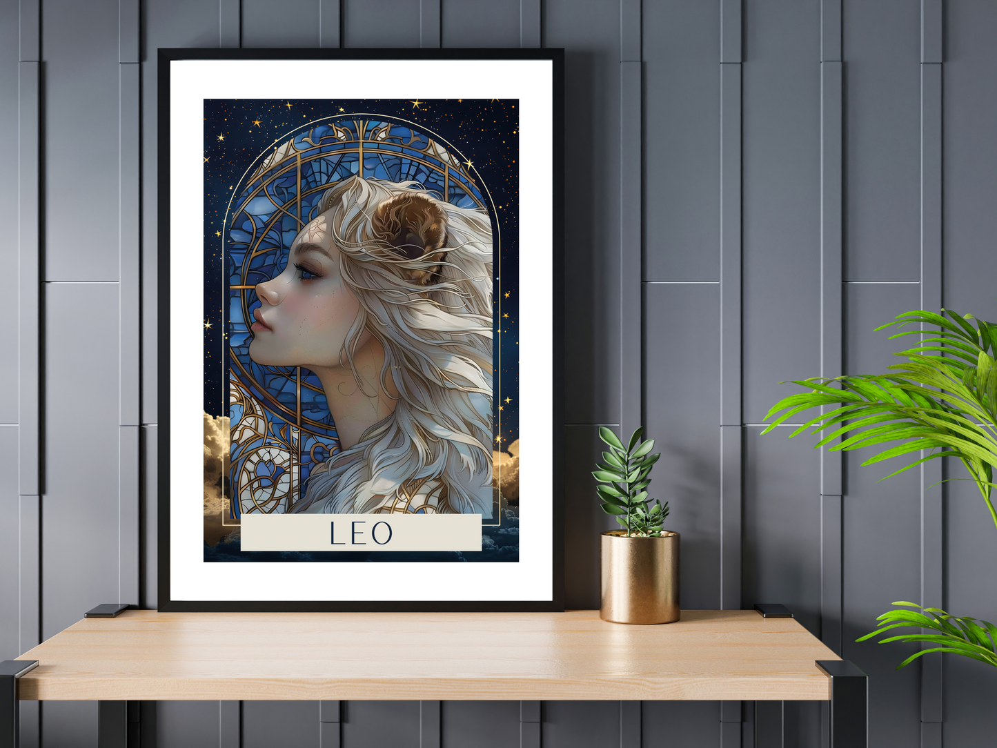 Leo Zodiac Tarot Print | Astrology Poster