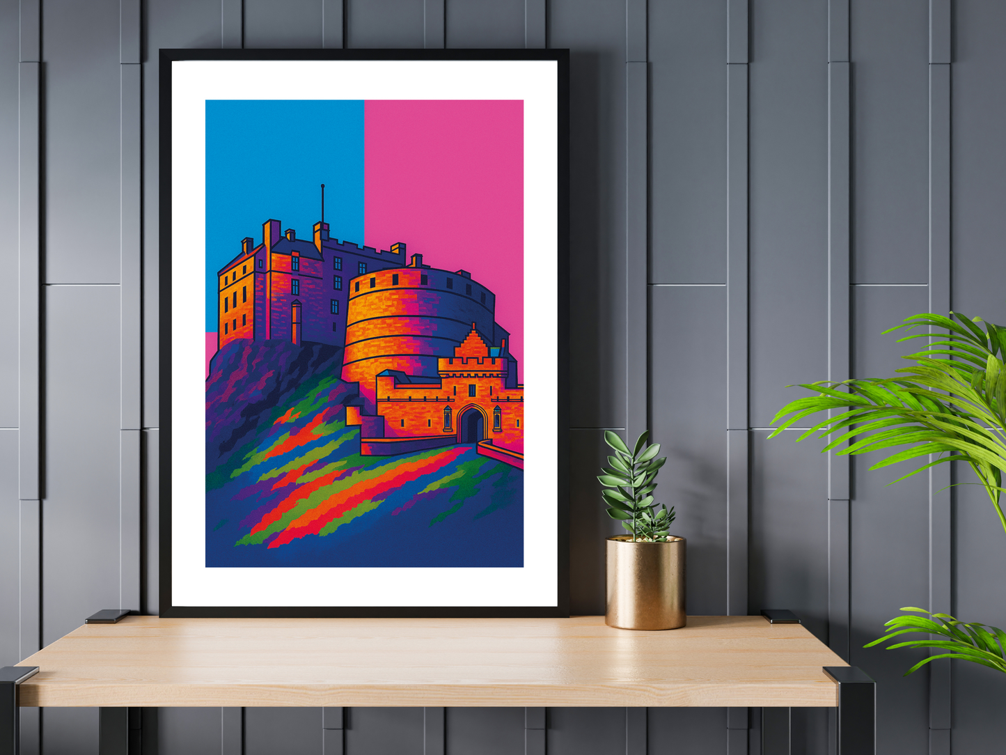 Edinburgh Castle Pop Art