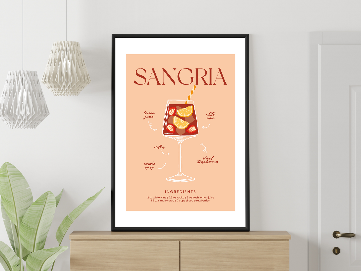 Sangria Peach Cocktail