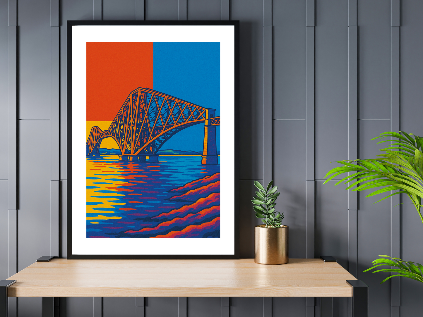 Forth Rail Bridge Pop Art