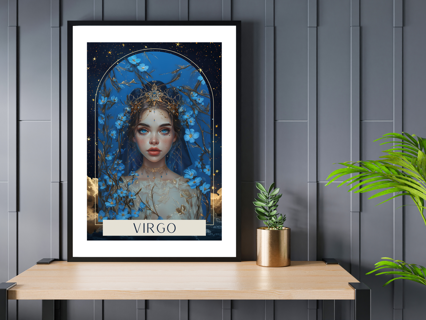 Virgo Zodiac Tarot Print | Astrology Poster