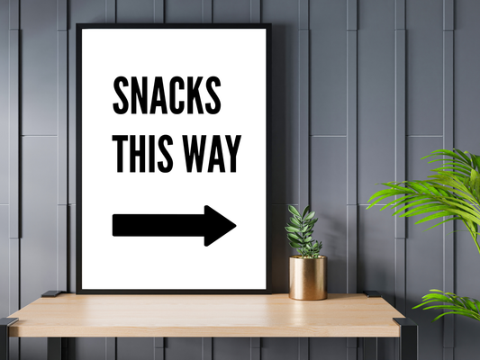 Snacks This Way (Right Arrow)
