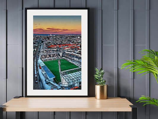 RRFC Starks Park - Railway Line Cartoon