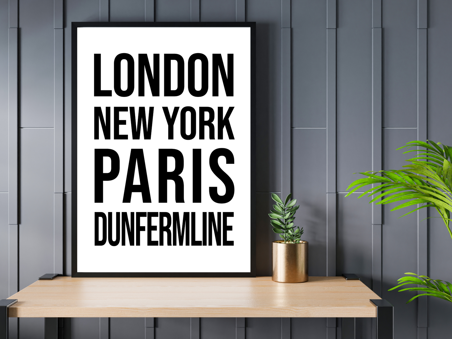 Dunfermline Bold Print