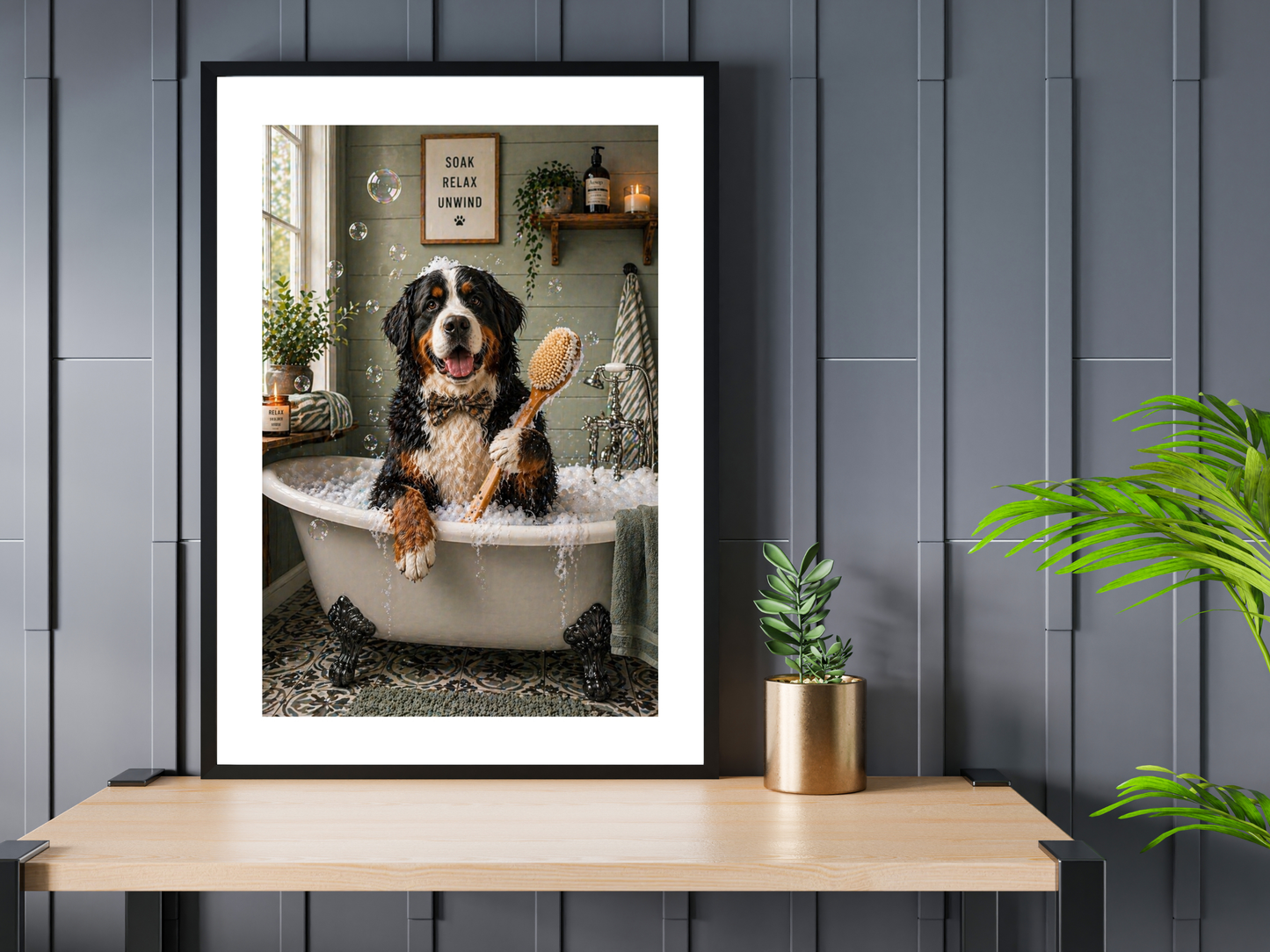 Bernese Mountain Dog In Bath