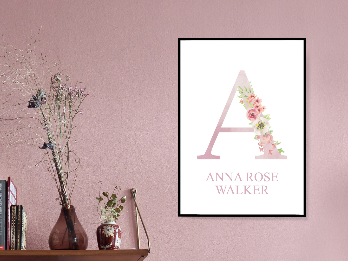 Pink Personalised Initial & Name