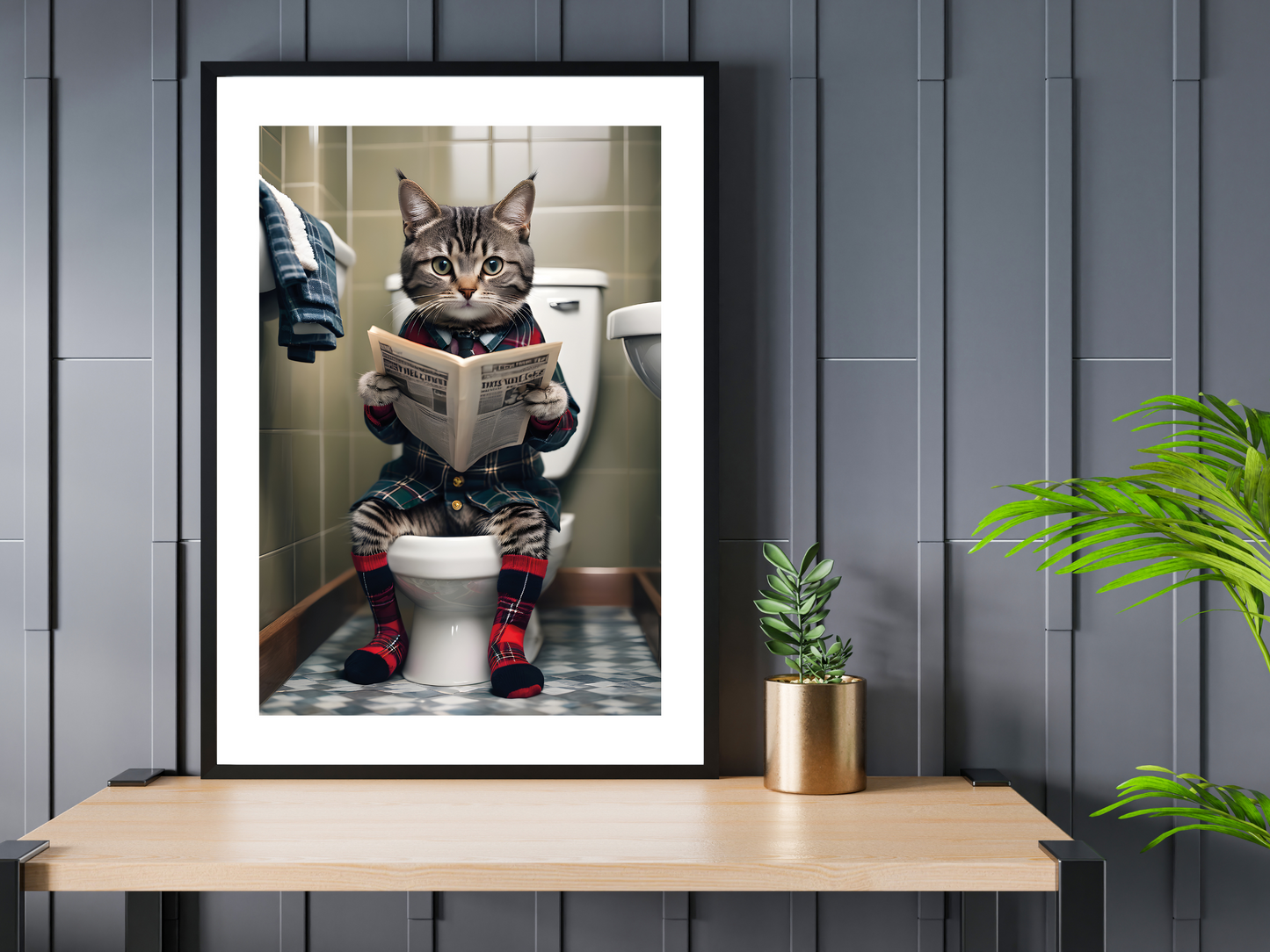 Tabby Cat On Toilet - Jacket