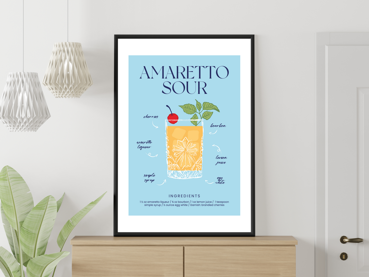 Amaretto Sour Cocktail