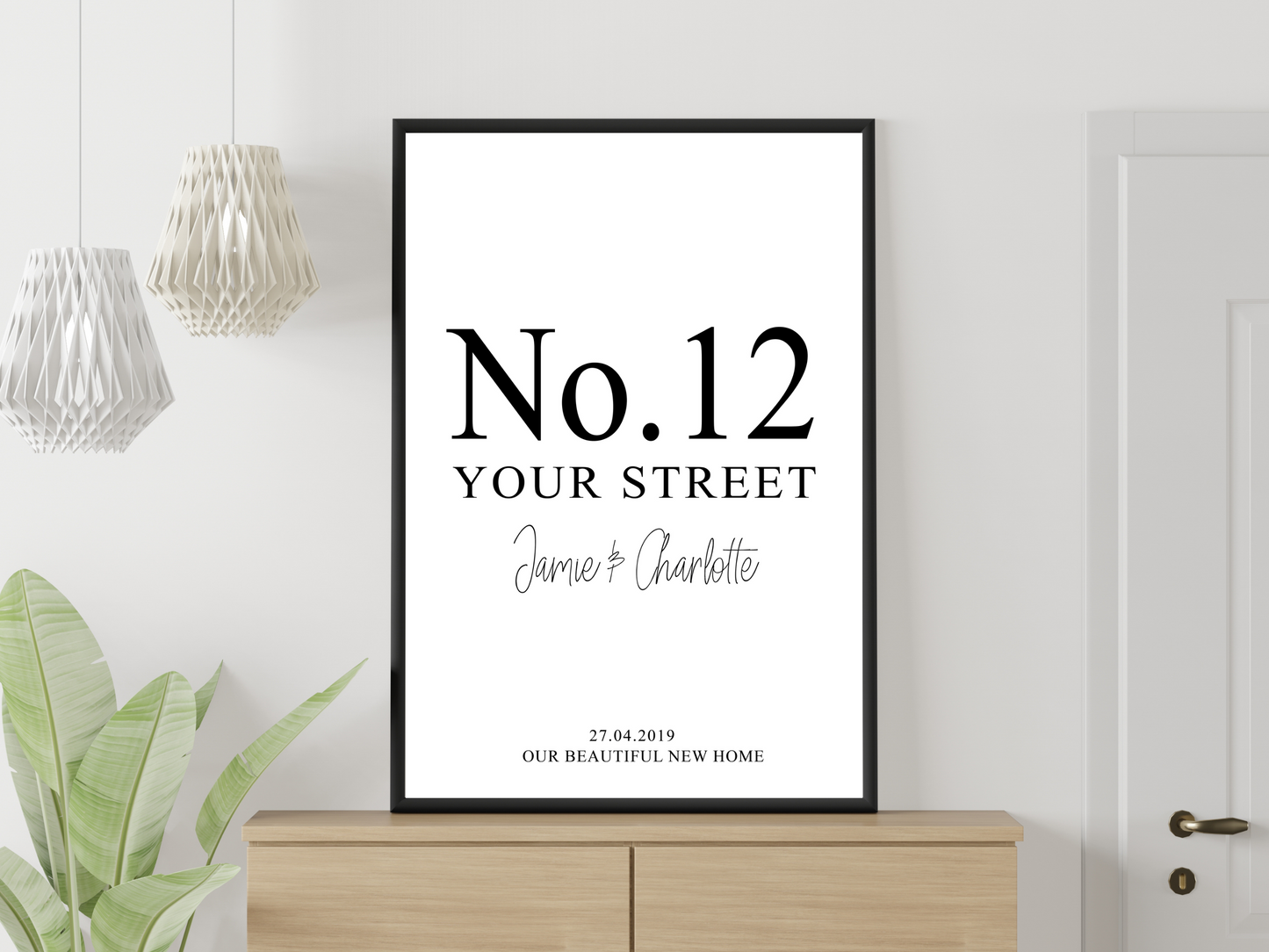 Home Address Personalised Print