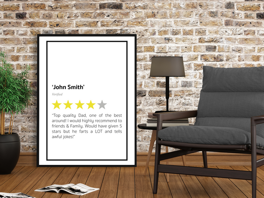 Personalised Review Print