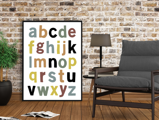 Watercolour Alphabet Darker