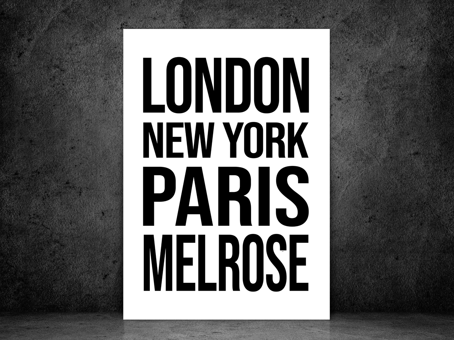 Melrose Bold Print