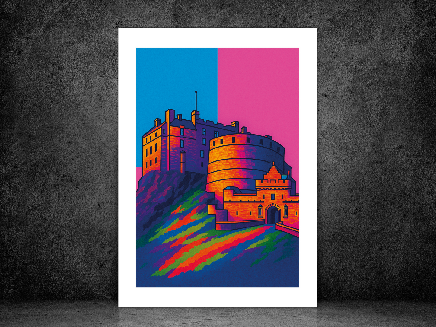 Edinburgh Castle Pop Art