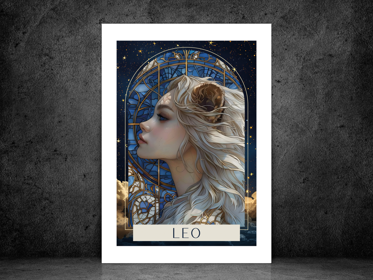Leo Zodiac Tarot Print | Astrology Poster