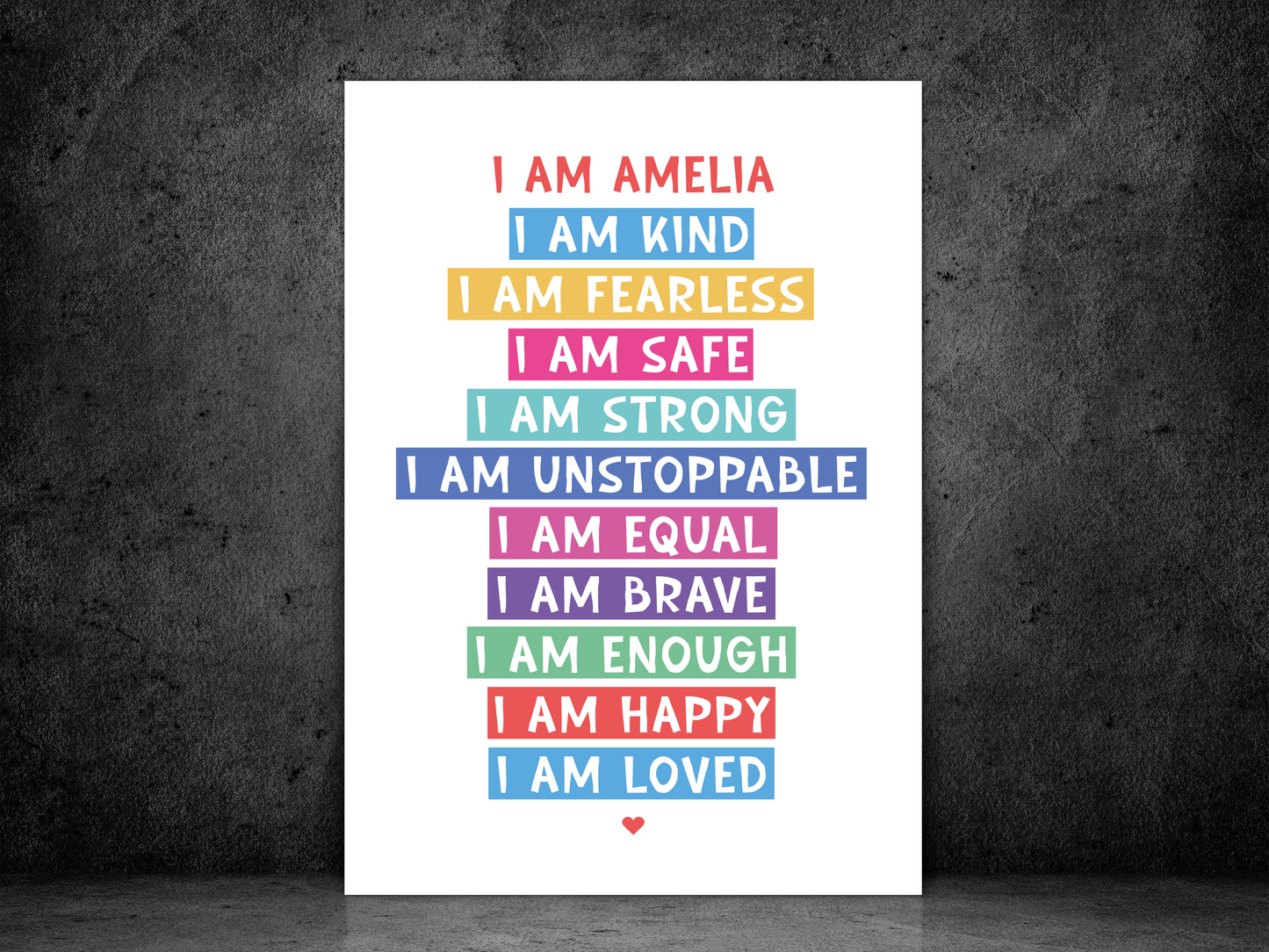 I Am Affirmation Personalised