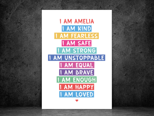I Am Affirmation Personalised