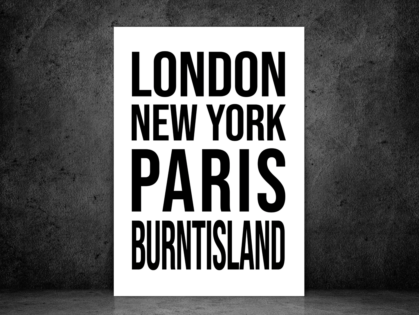 Burntisland Bold Print